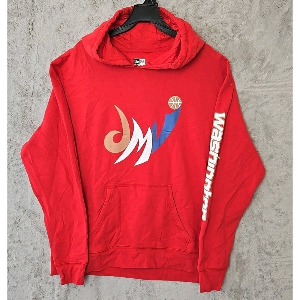 Washington Wizards New Era City Edition Red Graphic Hoodie Size 2XL NWT